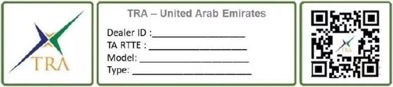 Certificazione TRA degli Emirati Arabi Uniti per tutte le apparecchiature radio e di comunicazione vendute sul mercato degli Emirati Arabi Uniti